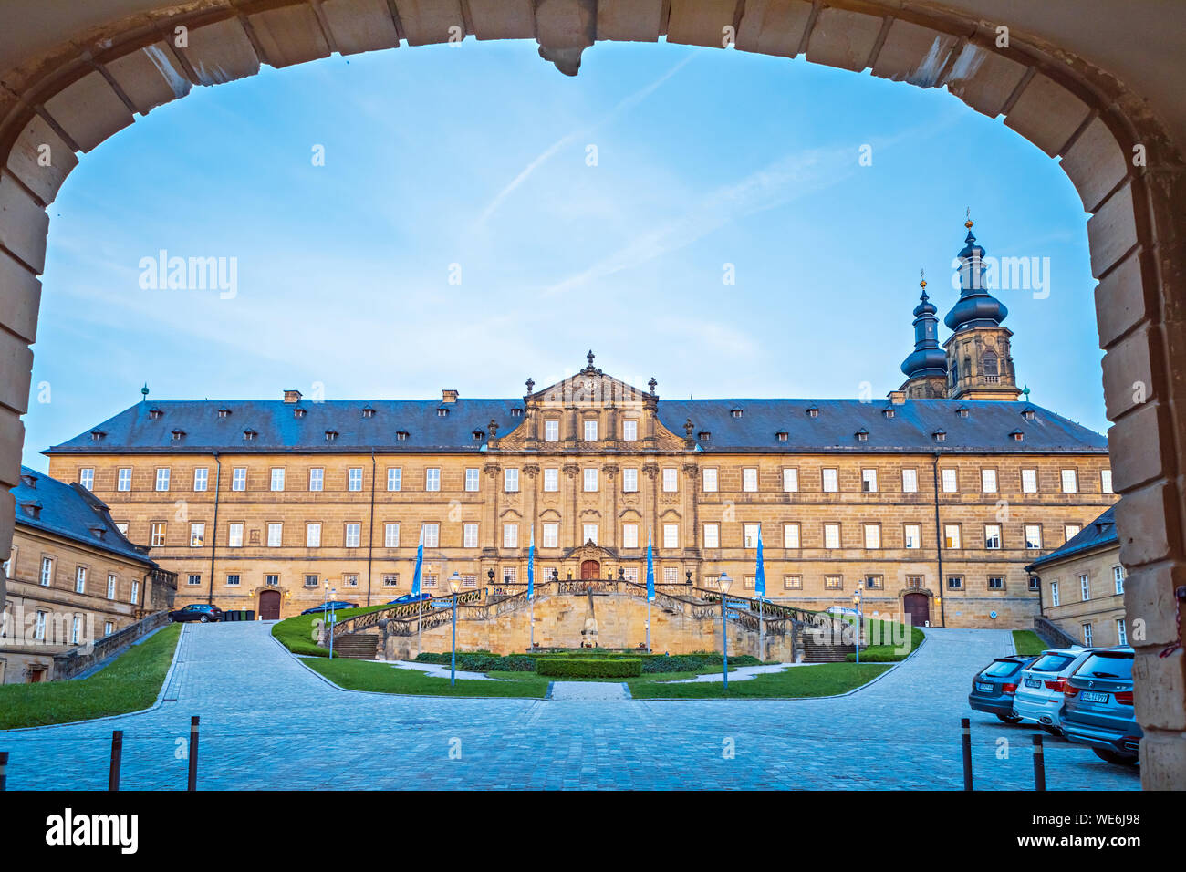 BAD STAFFELSTEIN, Bavière, Allemagne - CIRCA MAI 2019 : l'abbaye de Banz près de Lichtenfels et Bad Staffelstein en Bavière, Allemagne Banque D'Images