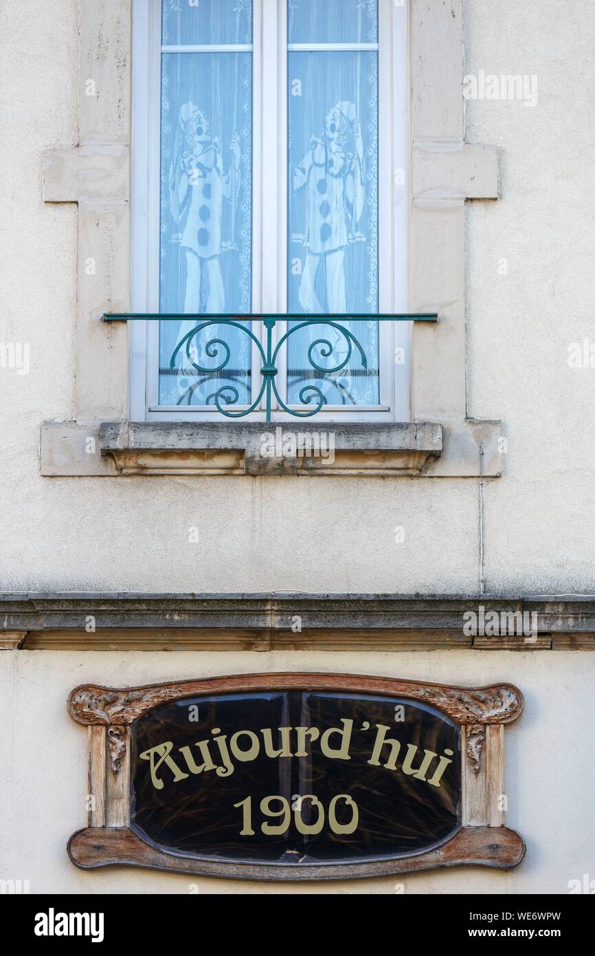 France, Meurthe et Moselle, Nancy, détail dans le style Art Nouveau Banque D'Images