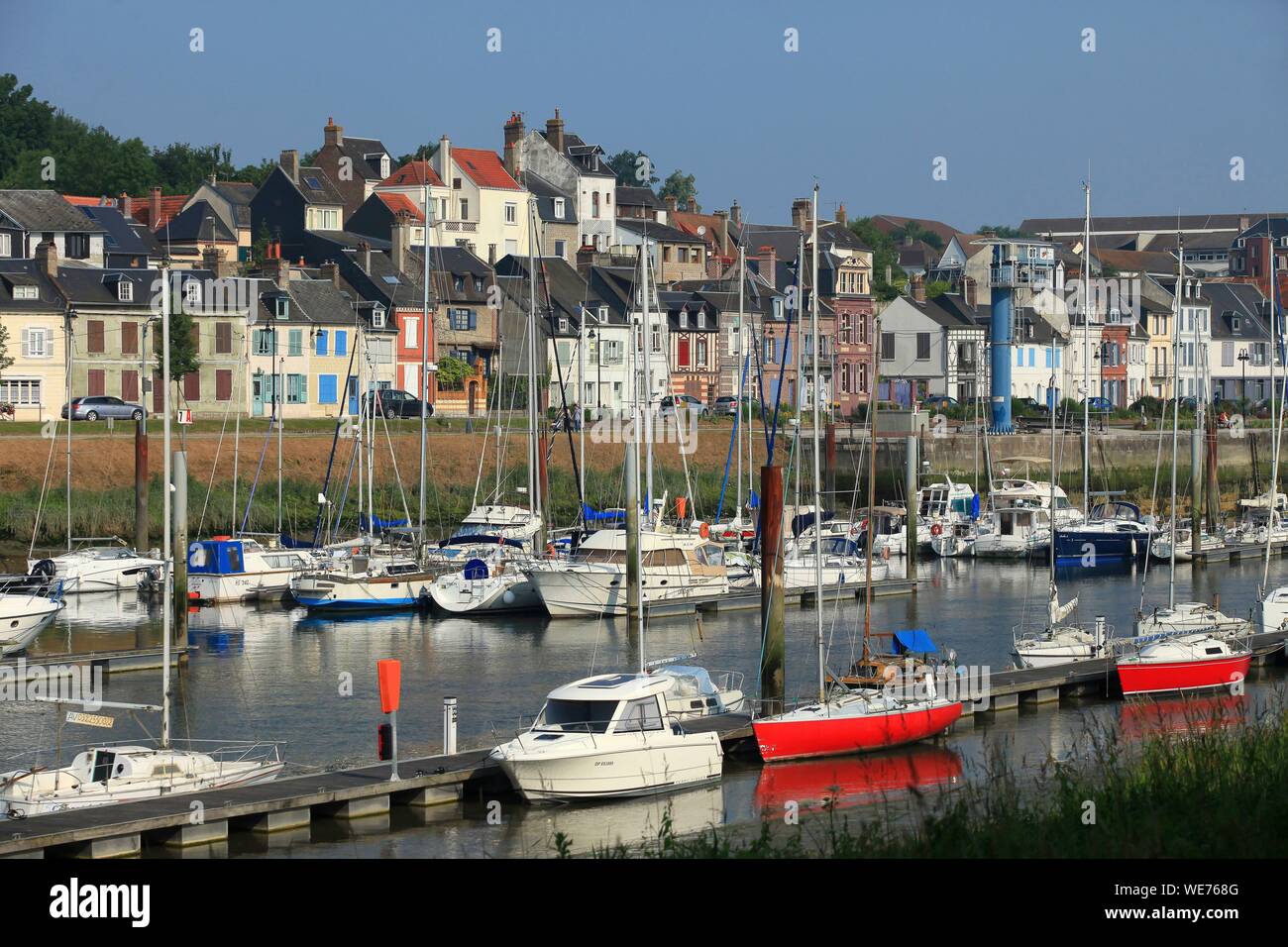 En France, en somme, de Saint Valery en somme, Port sur la somme de