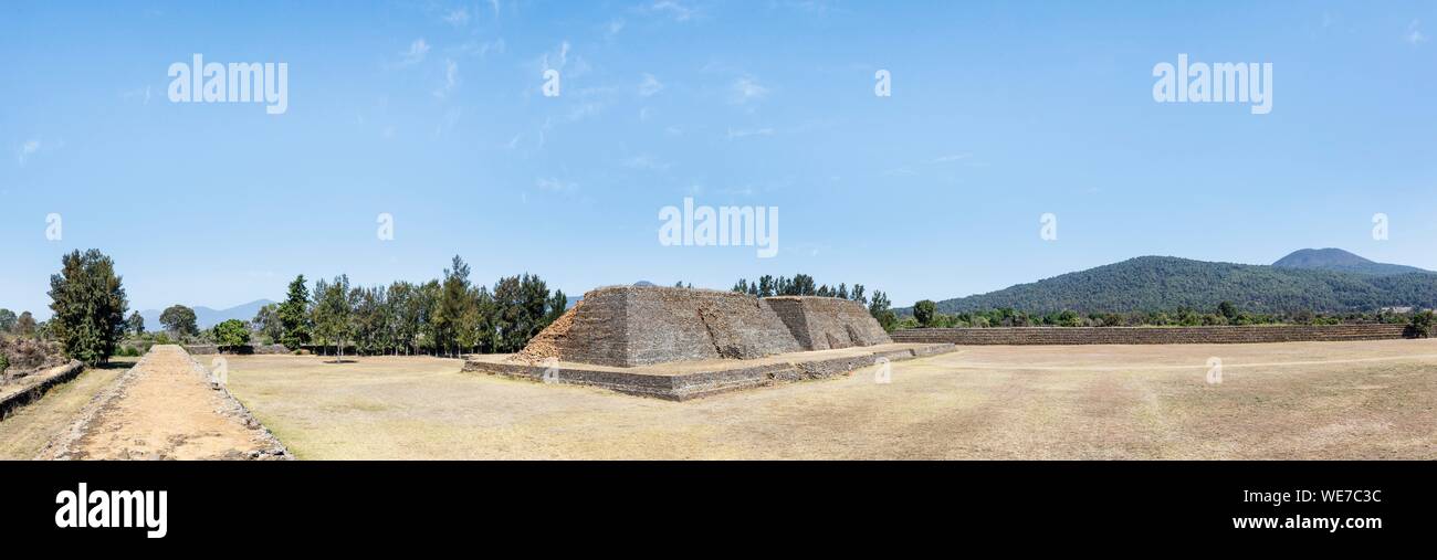 Le Mexique, l'état de Michoacan, Ihuatzio, Purepecha Tarasque (site archéologique) Banque D'Images