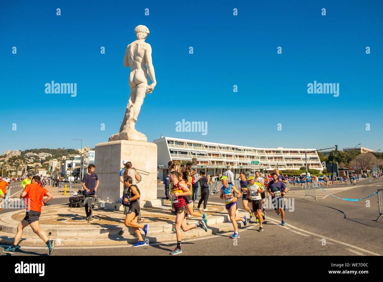 France, Bouches du Rhône, Marseille, le Prado et David, le Marathon Banque D'Images