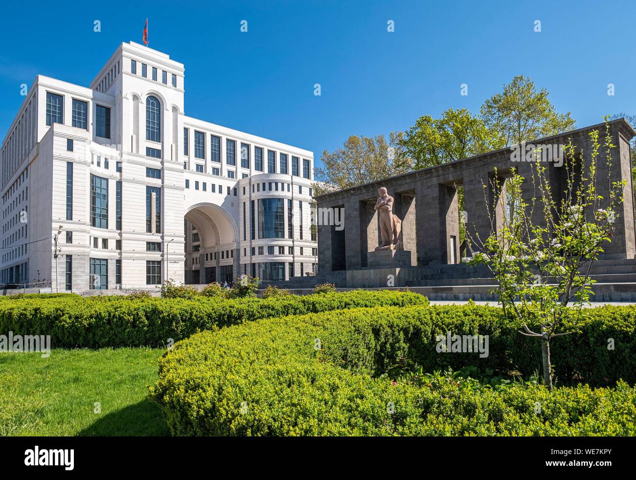 L'Arménie, Erevan, Shahumyan Square, ministère des Affaires étrangères Banque D'Images