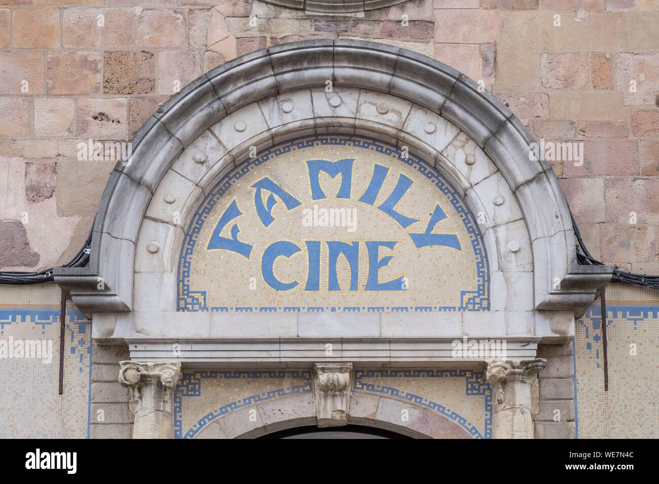La France, l'Aveyron, Rodez, ancien cinéma de la ville de la famille Banque D'Images