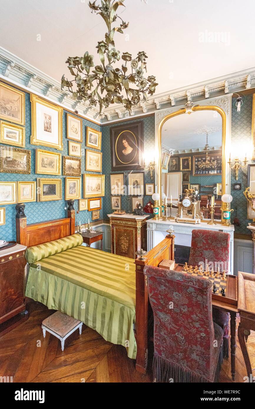 France, Paris, Nouvelle Athènes, Musée Gustave Moreau, sa chambre à coucher Banque D'Images