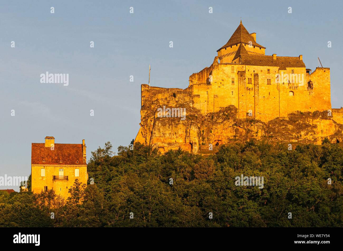 France, Dordogne, Castelnaud, château de Castelnaud Banque D'Images