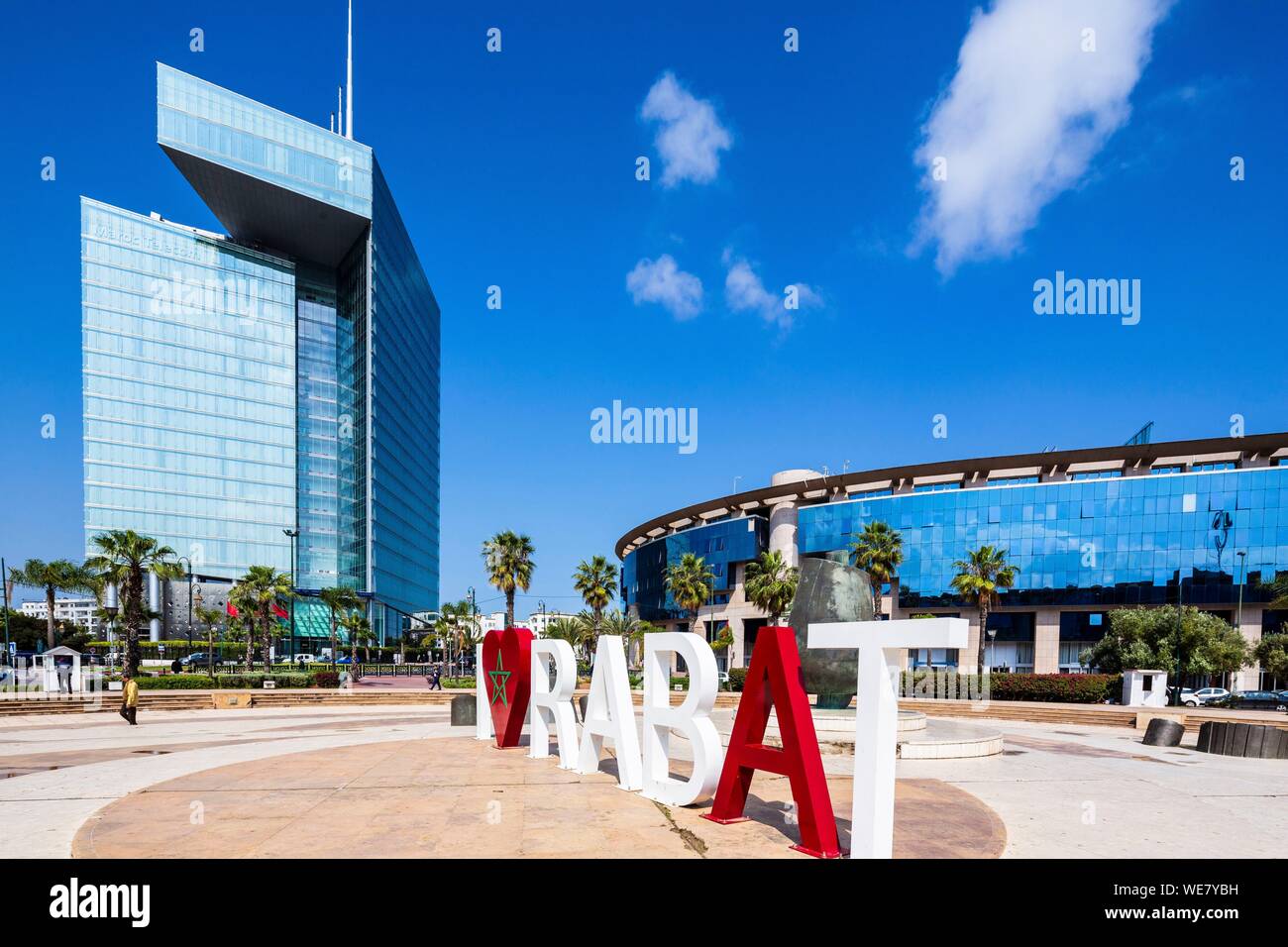 Maroc, Rabat, Hay Ryad district Banque D'Images