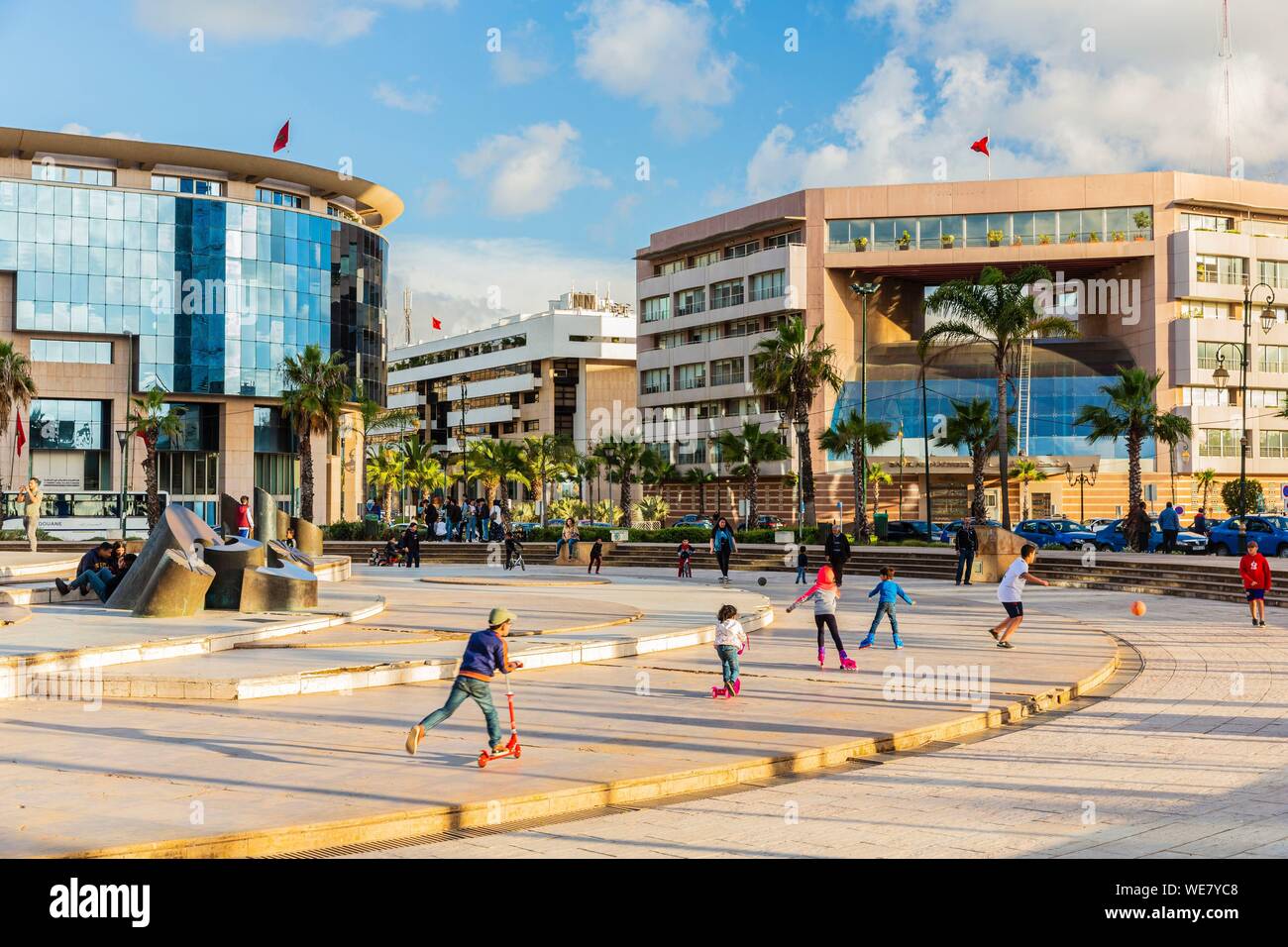 Maroc, Rabat, Hay Ryad district Banque D'Images