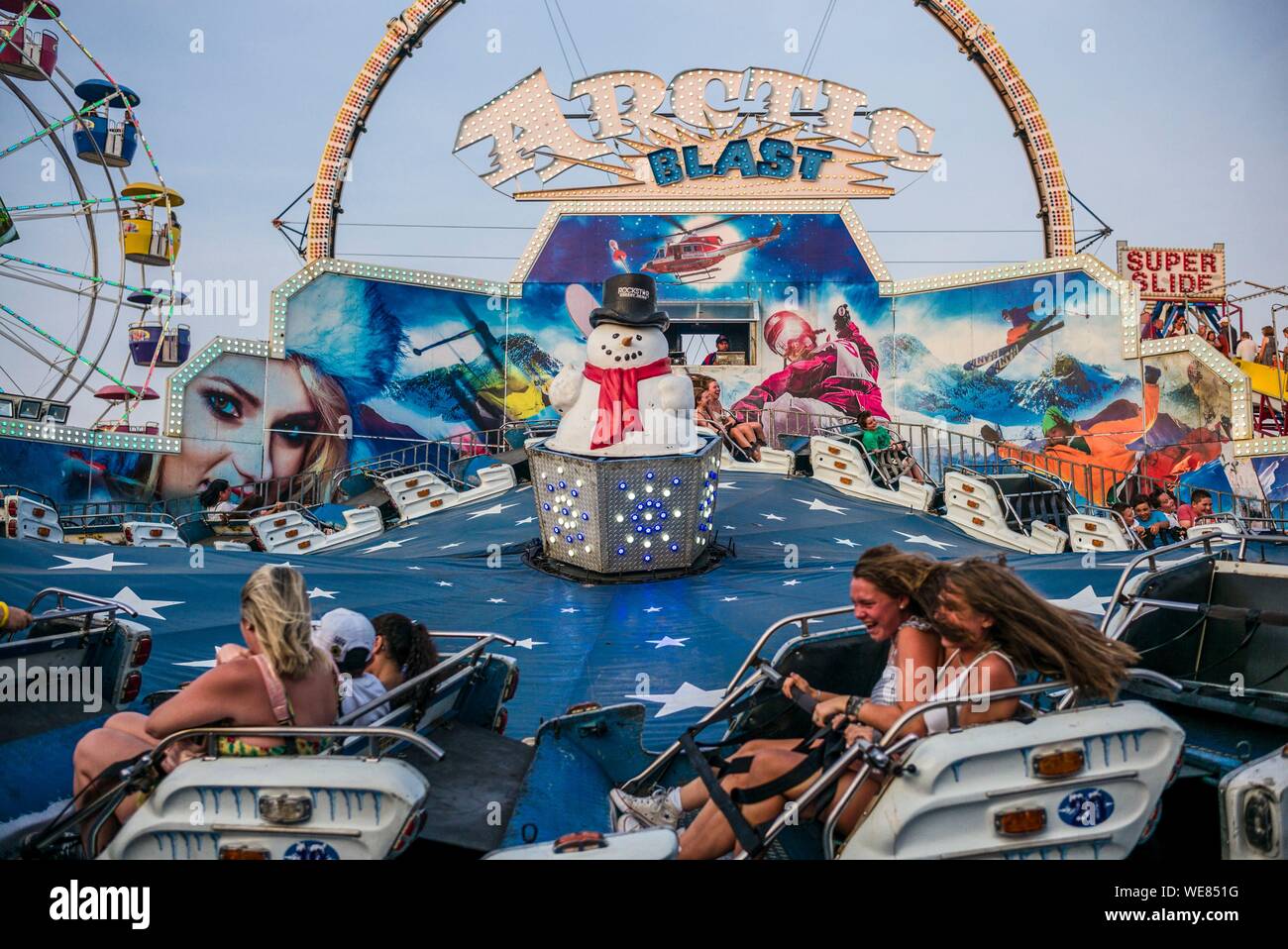 United States, New England, Massachusetts, Cape Ann, Gloucester, Saint Peters Fiesta, Pêche traditionnelle italienne Festival communautaire, personnes carnaval Banque D'Images
