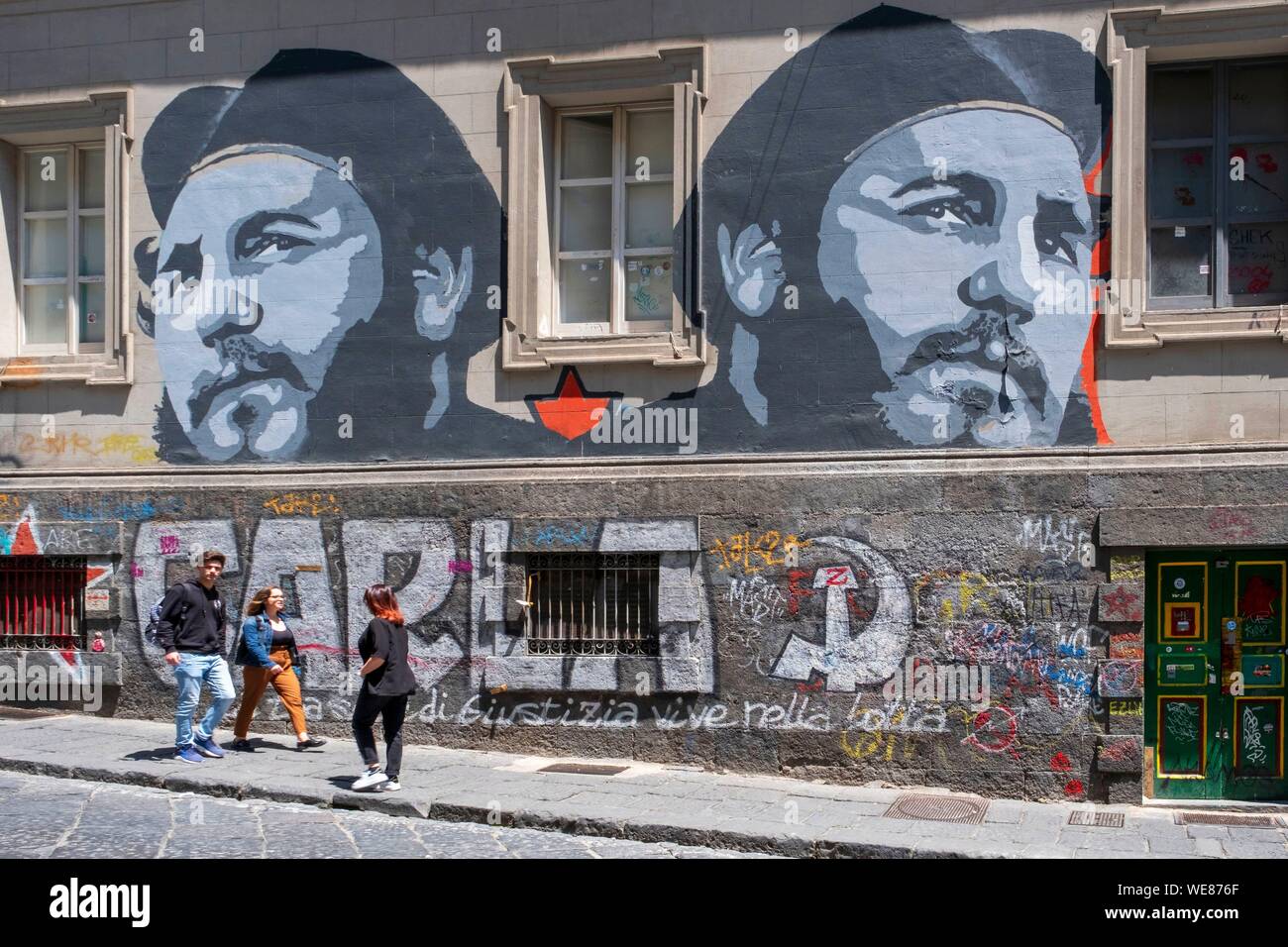 L'Italie, Campanie, Naples, centre historique classé au Patrimoine Mondial de l'UNESCO, Banque D'Images