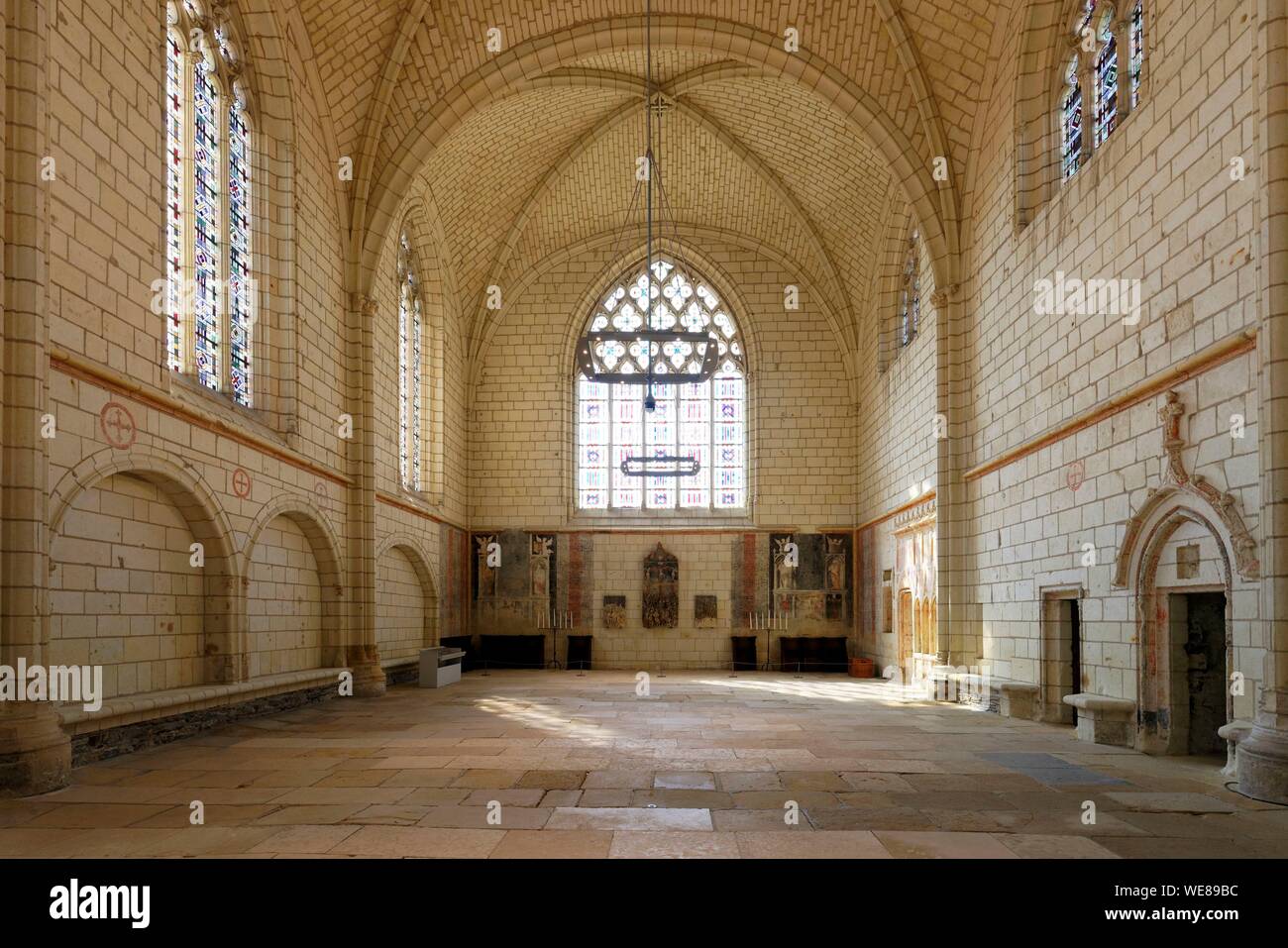 France, Maine et Loire, Angers, le château des ducs d'Anjou construit par Saint Louis, Chapelle Banque D'Images