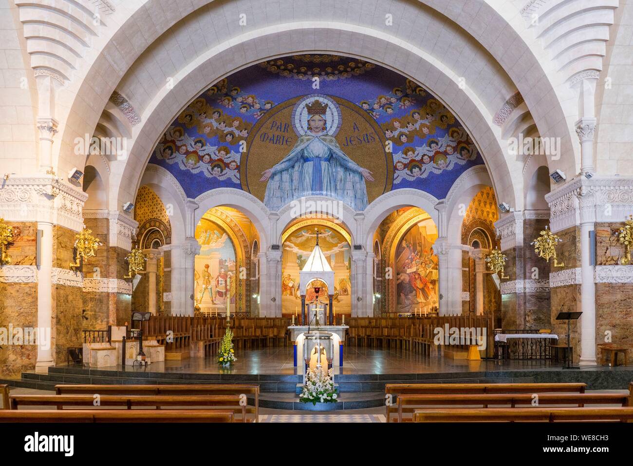 France, Hautes Pyrenees, Lourdes, sanctuaire de NotreDame de Lourdes