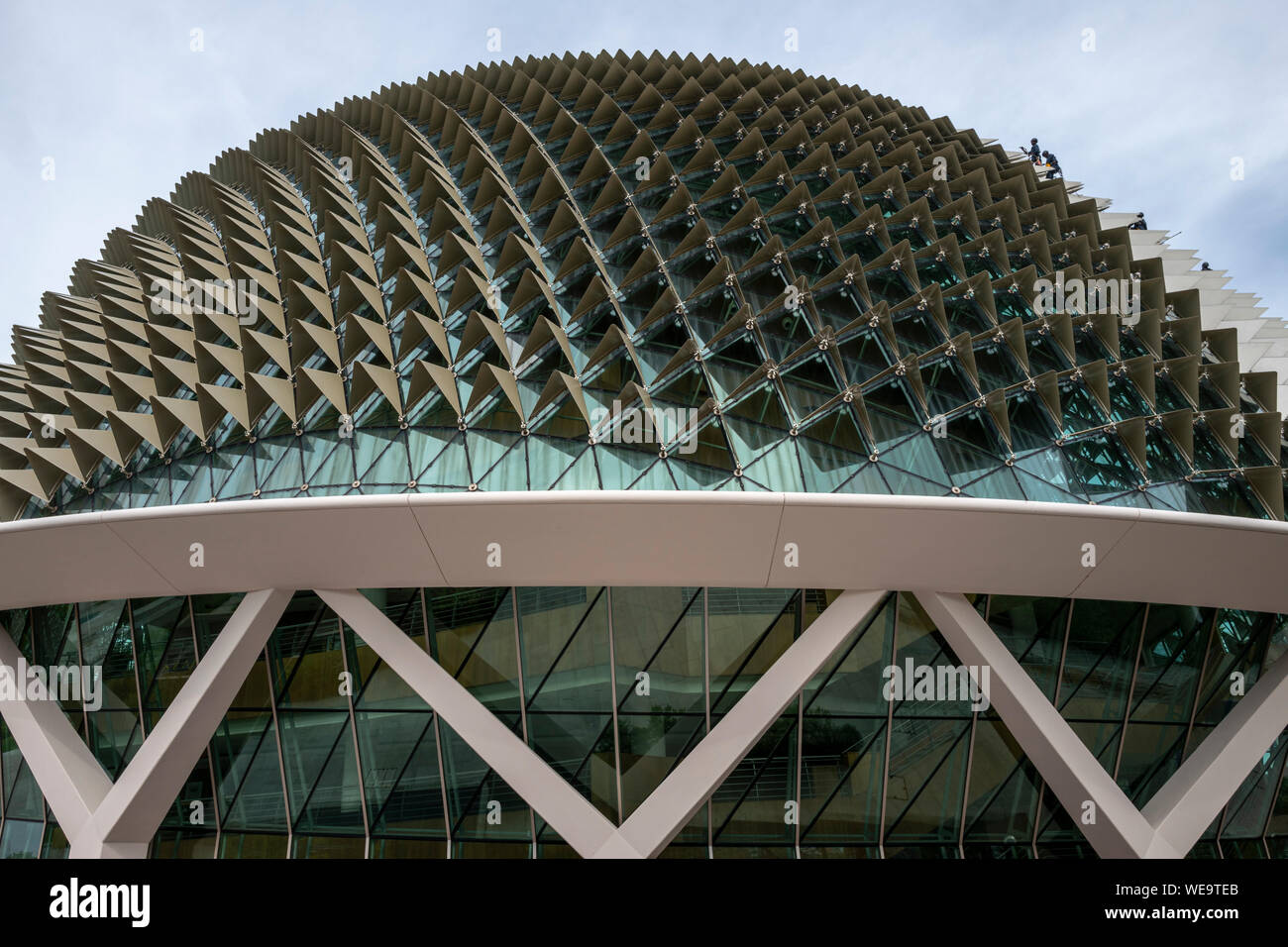 Esplanade - les théâtres sur la baie sont le bâtiment Durian de Singapour Banque D'Images