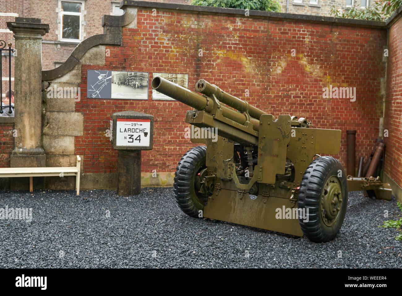 Points à la 101ème Airborne Museum. Bastogne. Belgique Banque D'Images