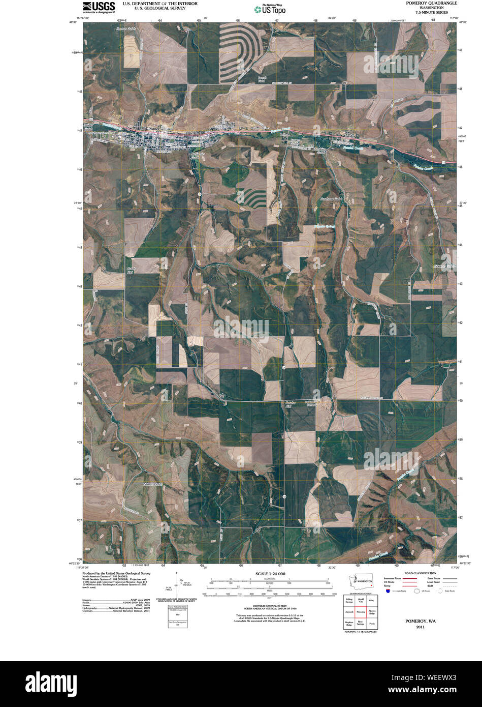 Mappa di pomeroy Banque d'images détourées Alamy