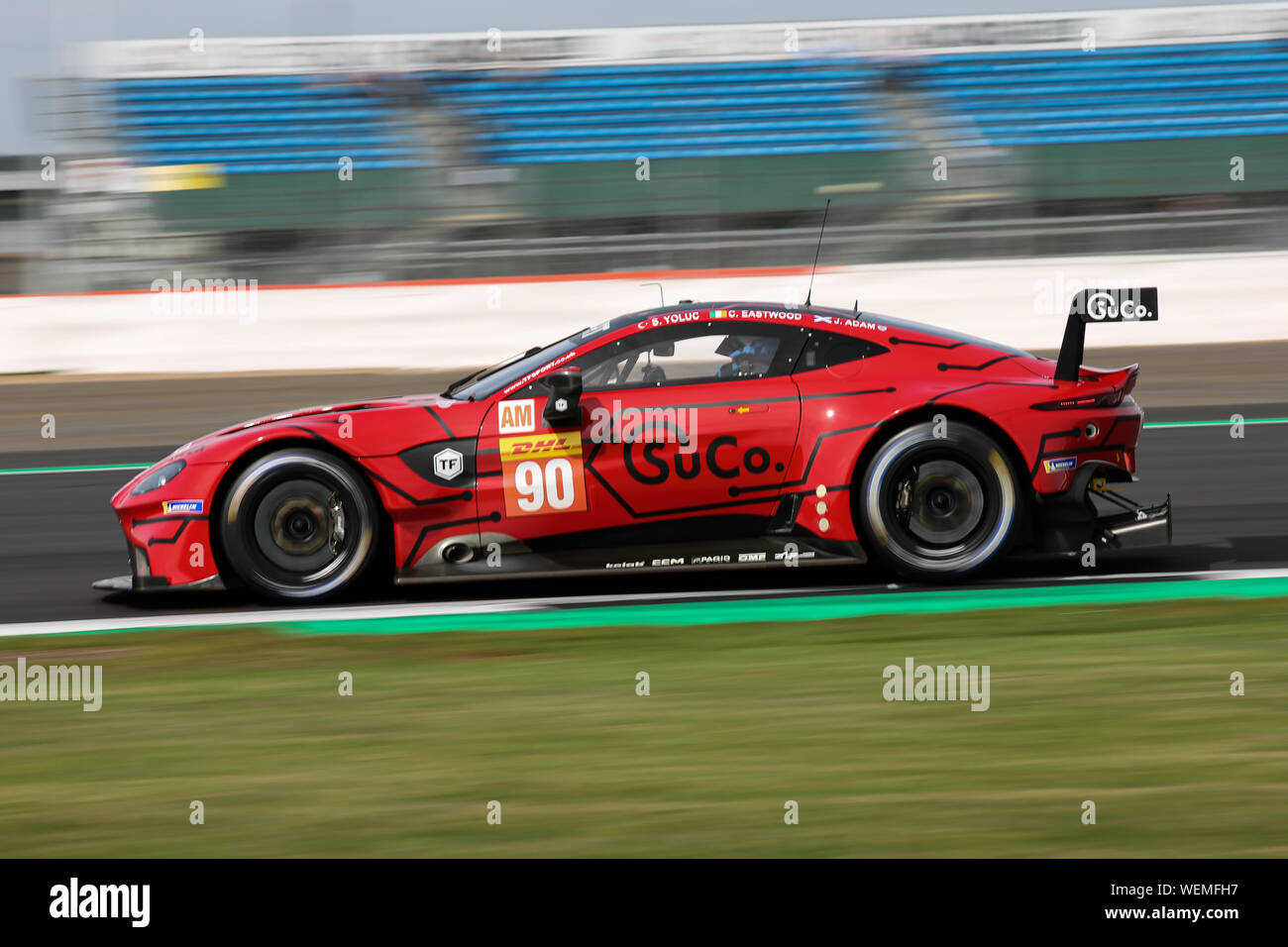 Le # 90 TF Sport Aston Martin Vantage GTE de Salih Yoluc, Charlie Eastwood et Jonny Adam au cours de la pratique pour la FIA World Endurance Championship à Banque D'Images