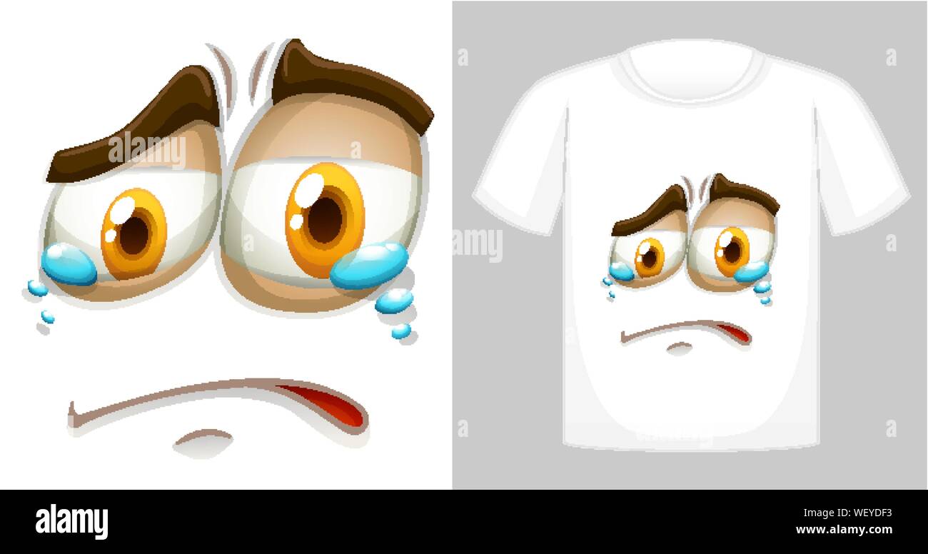 T-shirt avec design graphique illustration avant Illustration de Vecteur