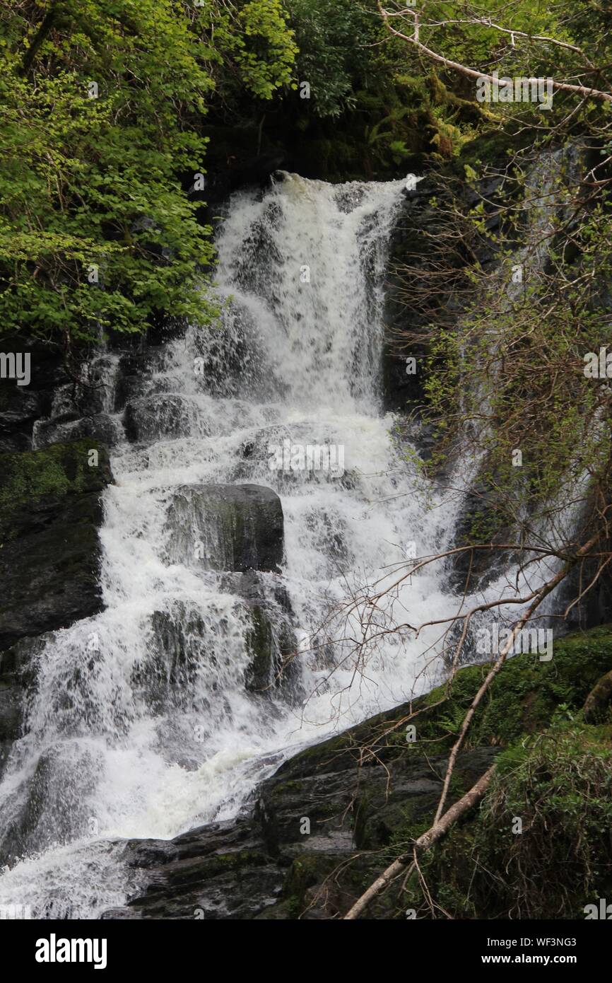 Belle cascade rural naturel Banque D'Images