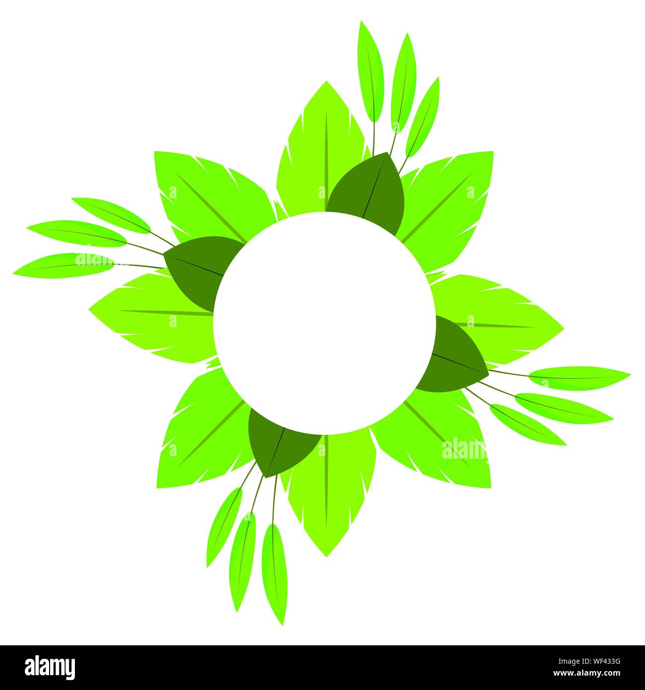 Objet ornement végétal Illustration de Vecteur