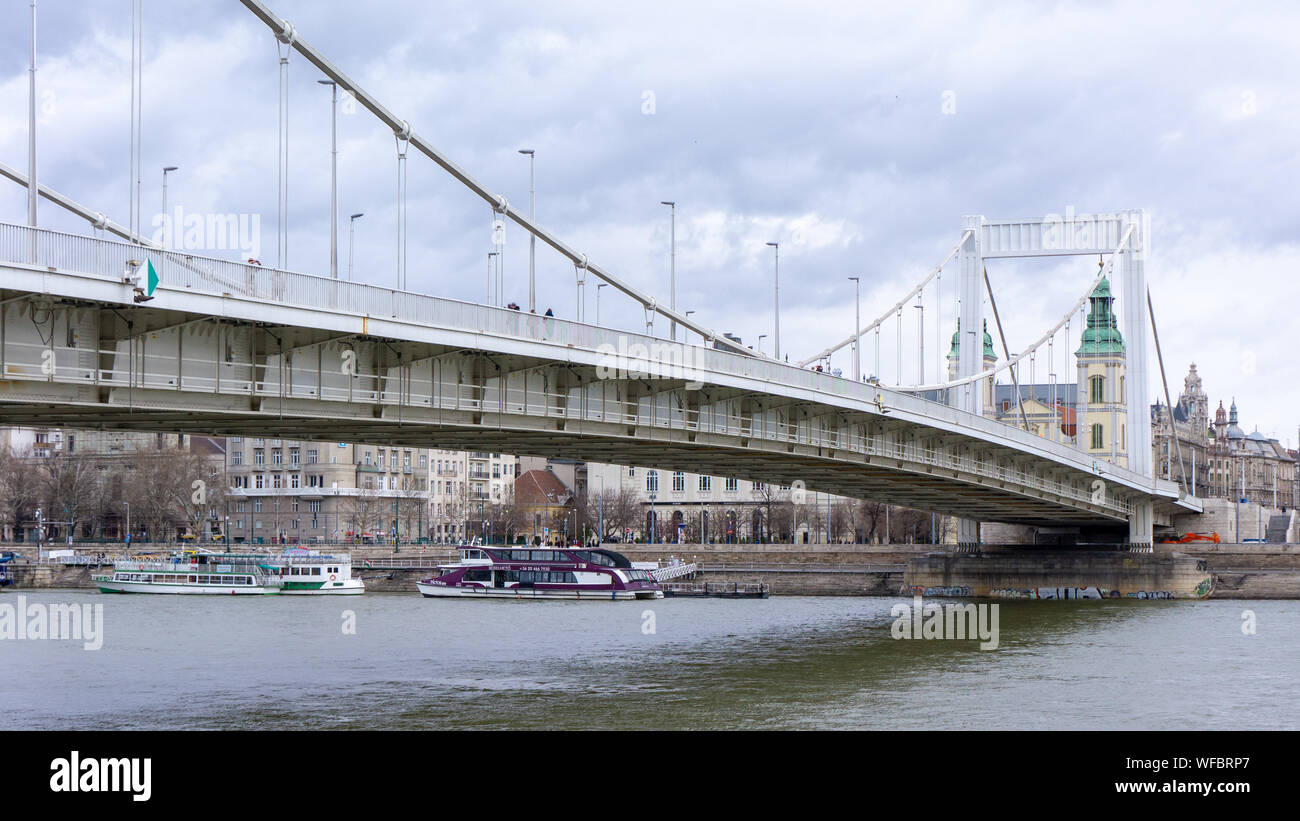 Budapest Hongrie 03 16 2019 Le pont d'en bas Banque D'Images