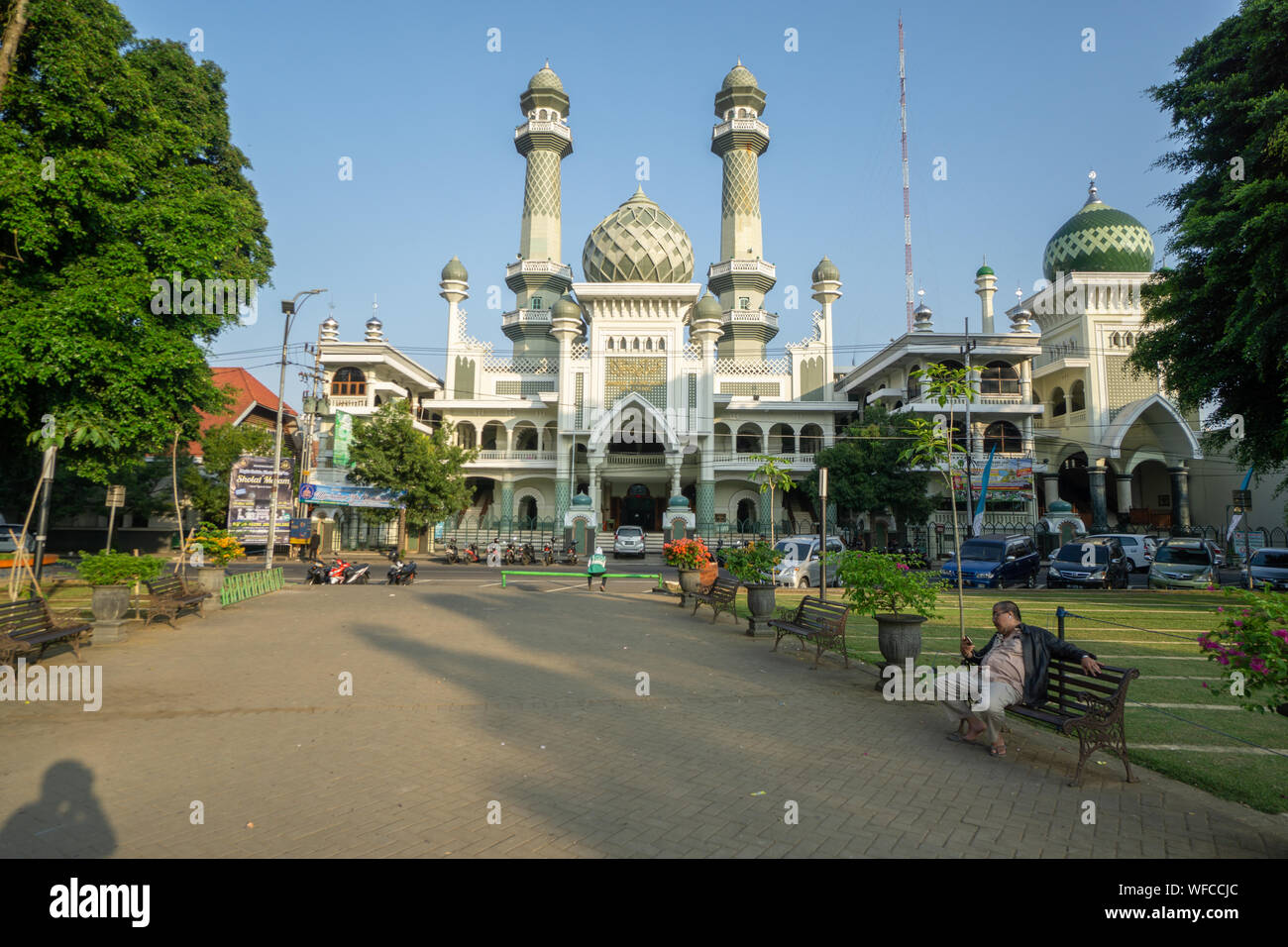 Monumen Balai Kota Tugu Malang Alun Alun situé dans le centre de la ville de Malang est de Java en Indonésie Banque D'Images