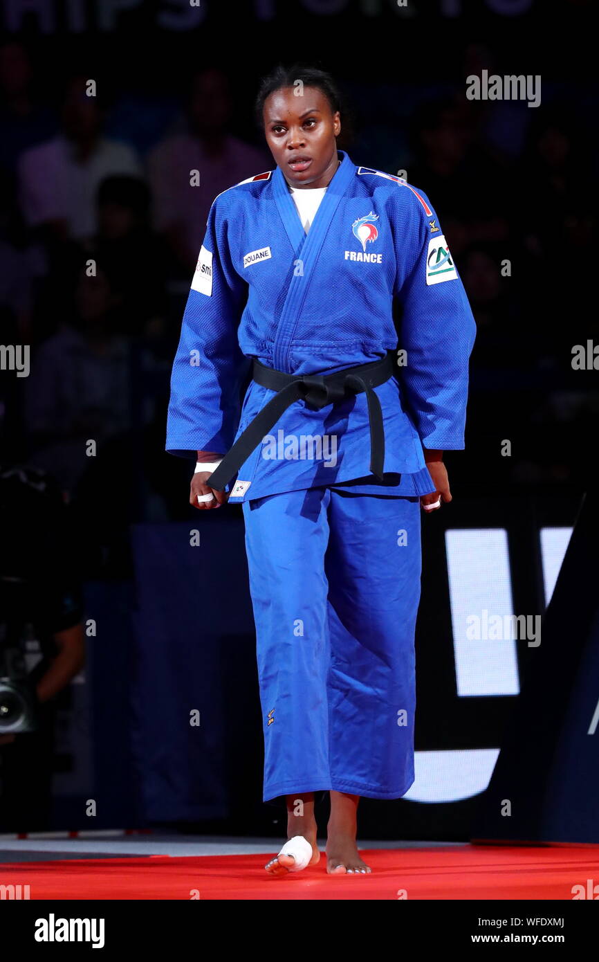 Nippon Budokan, Tokyo, Japon. Août 30, 2019. Madeleine Malonga (FRA), 30 août, 2019 -Le Judo : le championnat du monde de judo 2019 Tokyo Women's -78kg demi-finale au Nippon Budokan, Tokyo, Japon. Credit : Naoki Nishimura/AFLO SPORT/Alamy Live News Banque D'Images
