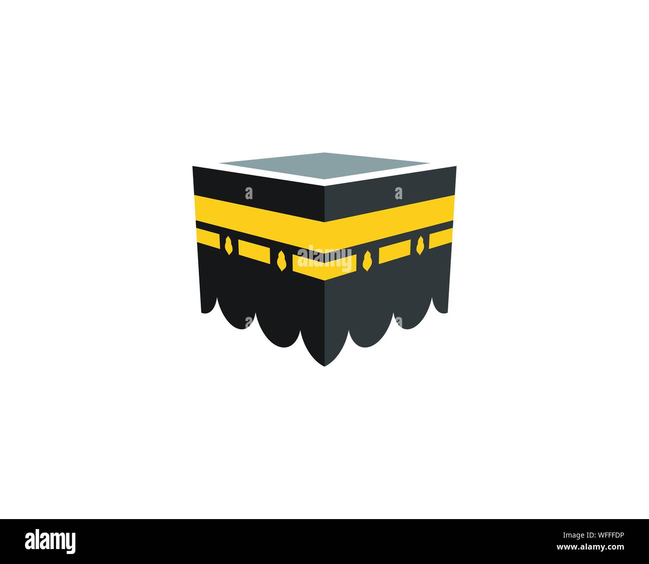 Kaaba vector illustration modèle de conception de l'icône Illustration de Vecteur