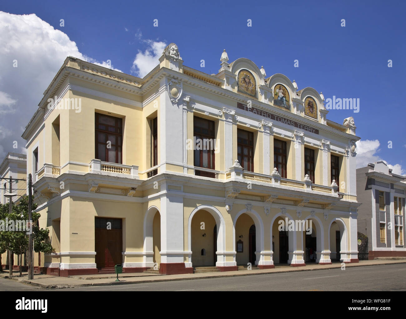 Théâtre Tomas Terry à Cienfuegos. Cuba Banque D'Images