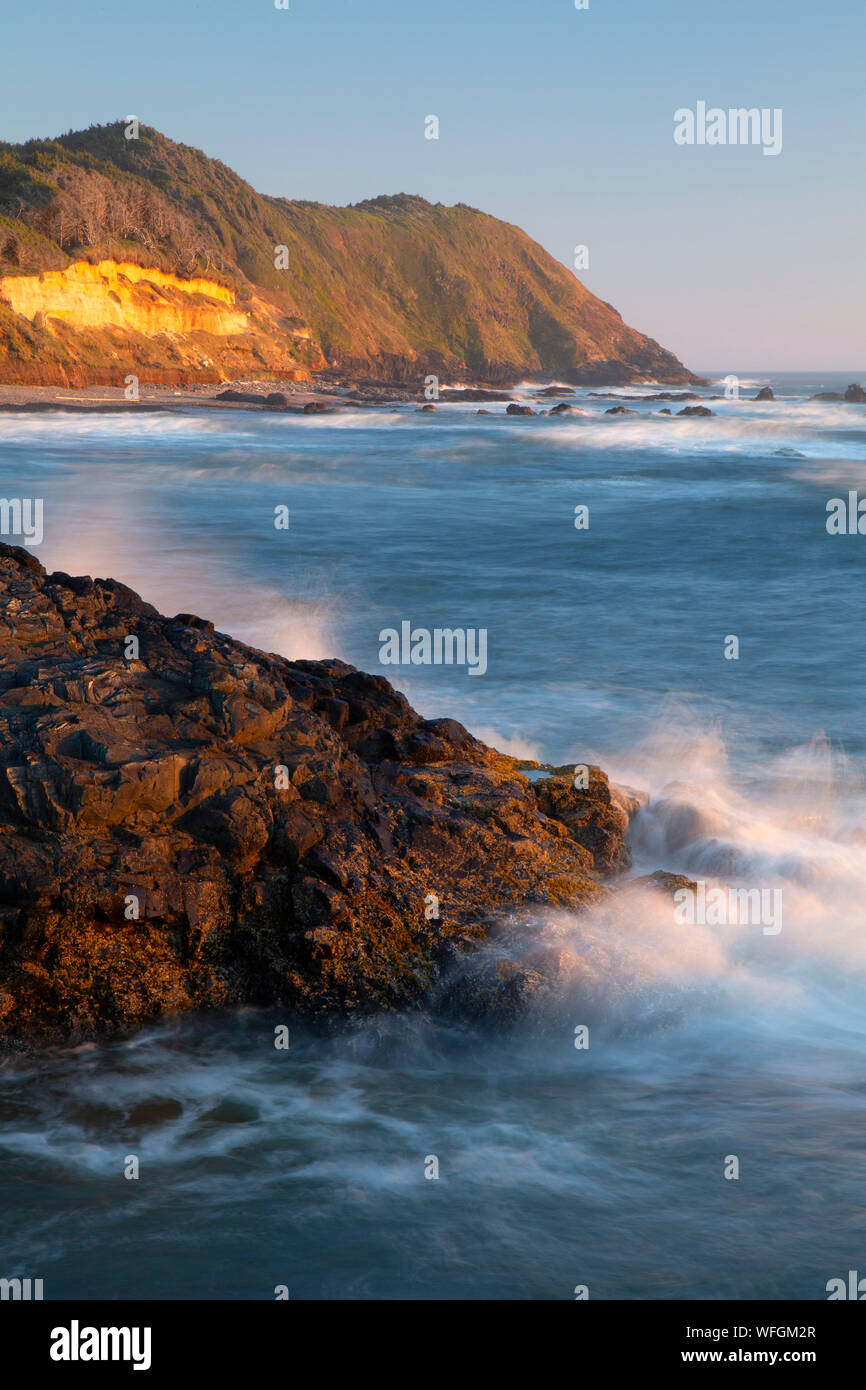 Surfez à Strawberry Hill, Neptune State Park, New York Banque D'Images