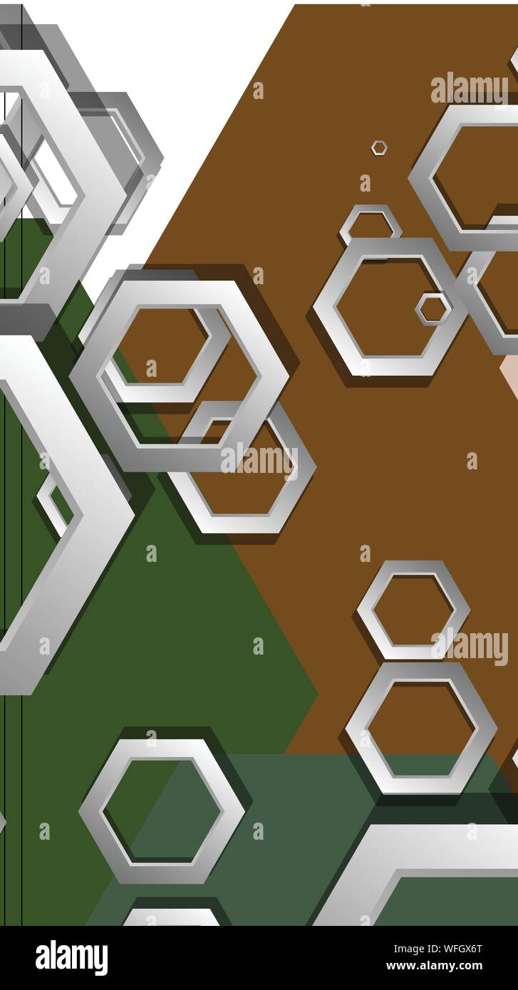 Résumé Contexte géométrique avec hexagon, moyen-âge composition de couleurs. Vector illustration Illustration de Vecteur