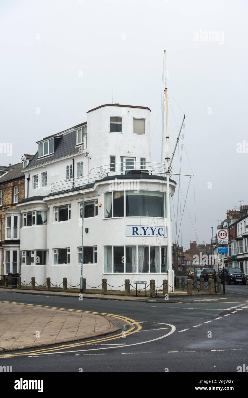 Les bureaux de Royal Yacht Club du Yorkshire Bridlington East Yorkshire Banque D'Images