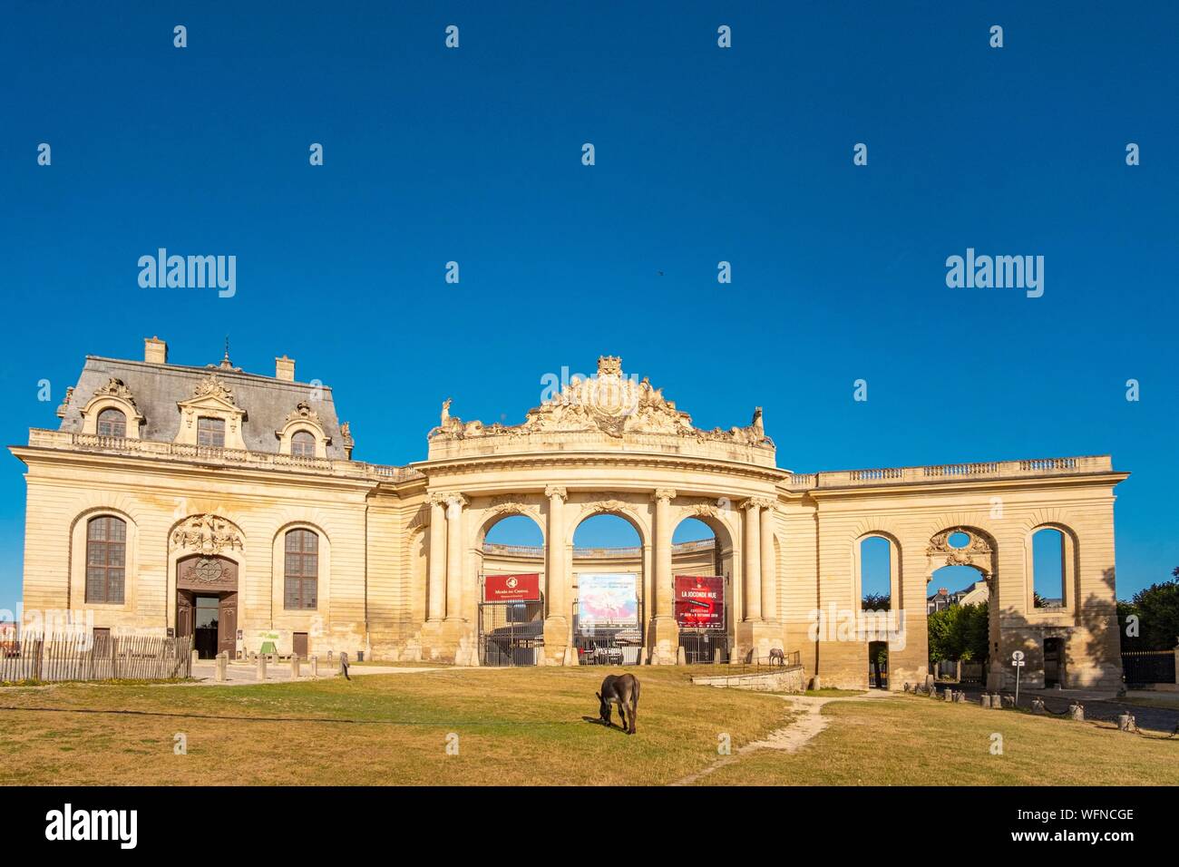 France, Oise, Chantilly, Chateau de Chantilly, Les Grandes Ecuries (Grandes Ecuries) Banque D'Images