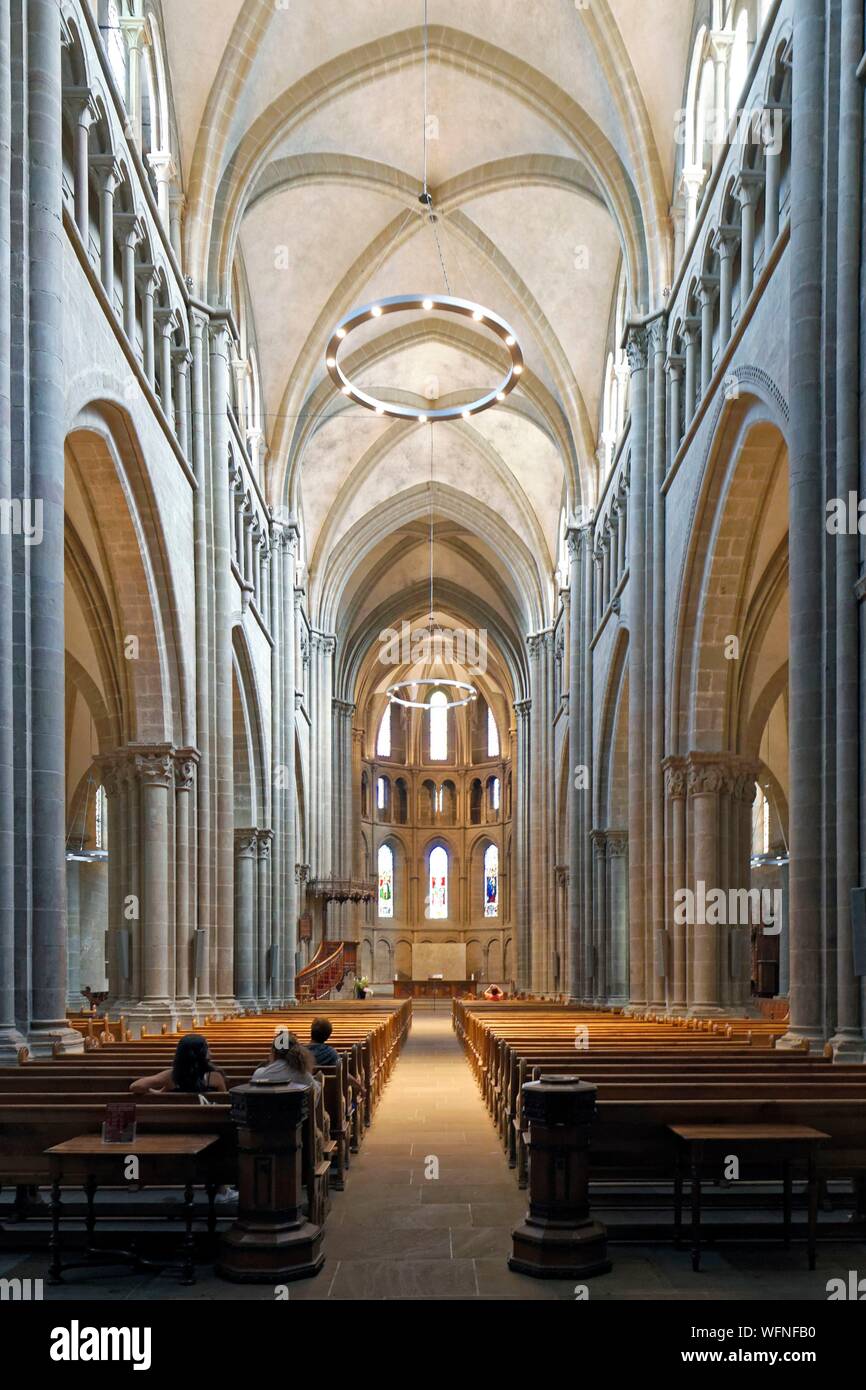 La Suisse, Genève, cathédrale Saint Pierre, construite au 13e siècle, la principale église protestante de la ville depuis 1535 Banque D'Images