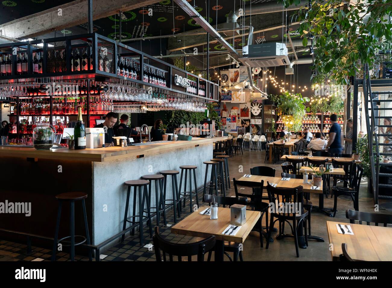 La Pologne, Voïvodie Malopolskie, Cracovie, Podgorze aera, l'orzo restaurant Banque D'Images