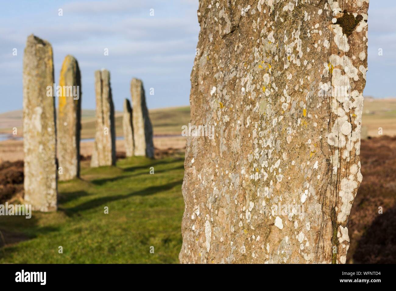 Royaume-uni, Ecosse, Orkney Islands, des Shetlands, Coeur néolithique des Orcades, inscrite au Patrimoine Mondial de l'UNESCO Banque D'Images