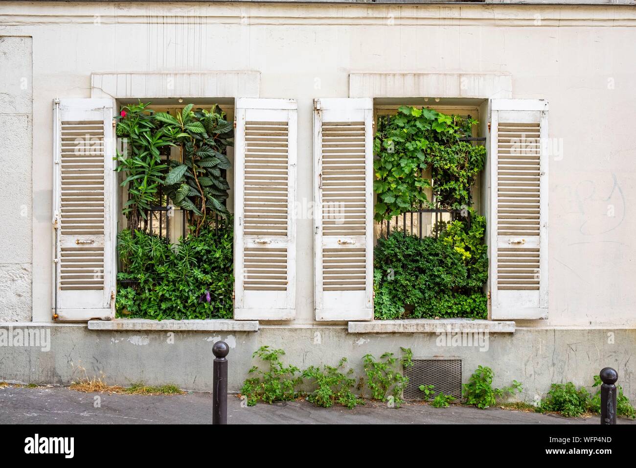 France, Paris, Rue Lepic Banque D'Images