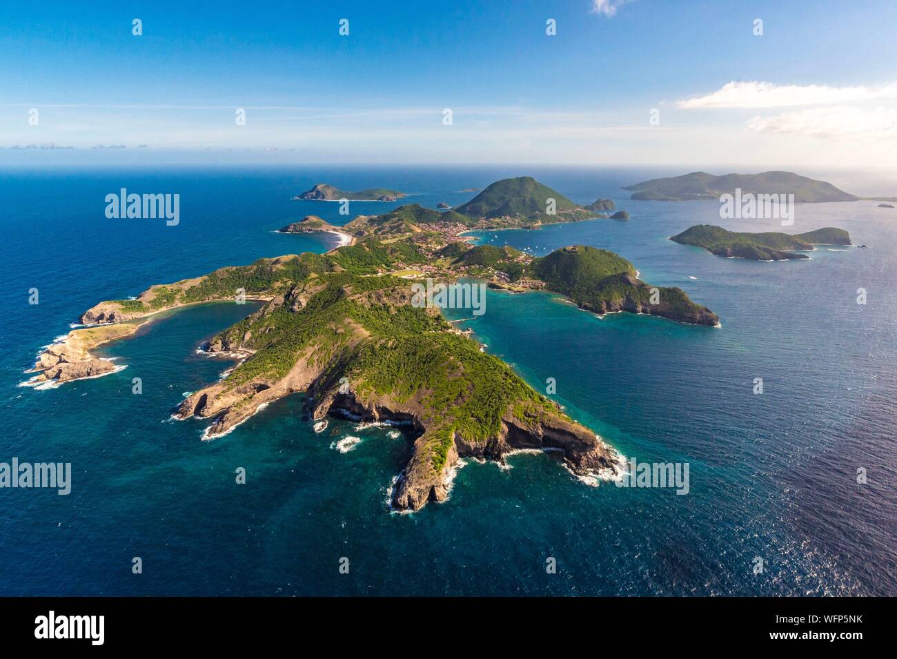 Guadeloupe, Les Saintes, Terre de Haut et Terre de Bas (vue aérienne Photo  Stock - Alamy