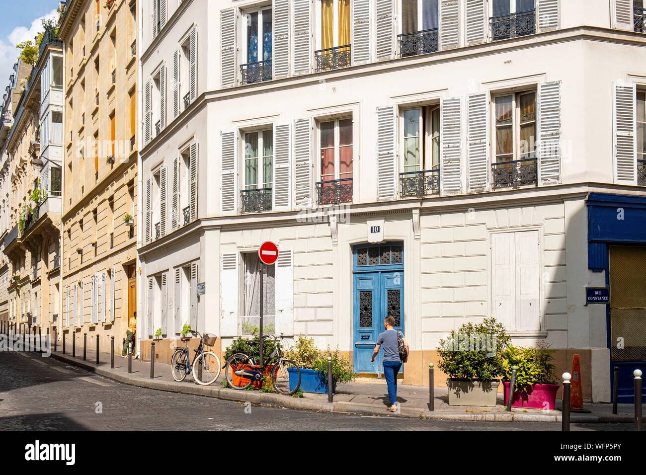 France, Paris, 10 rue Constance, ancien atelier de Fernand Cormon fréquenté que Toulouse Lautrec Banque D'Images