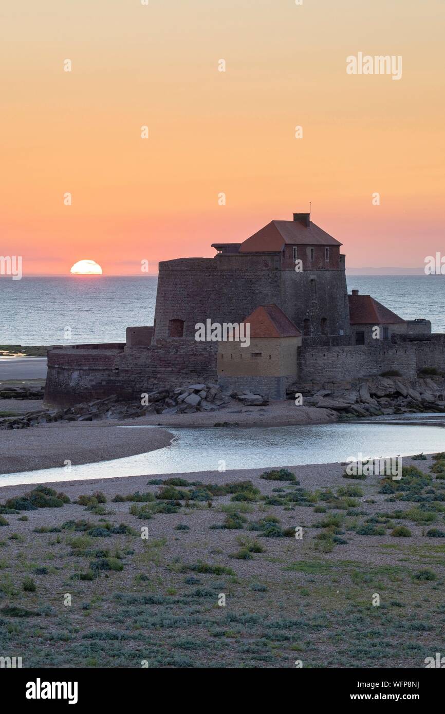 La France, Pas de Calais, Wimereux, Fort Mahon, fort conçue par Vauban Banque D'Images