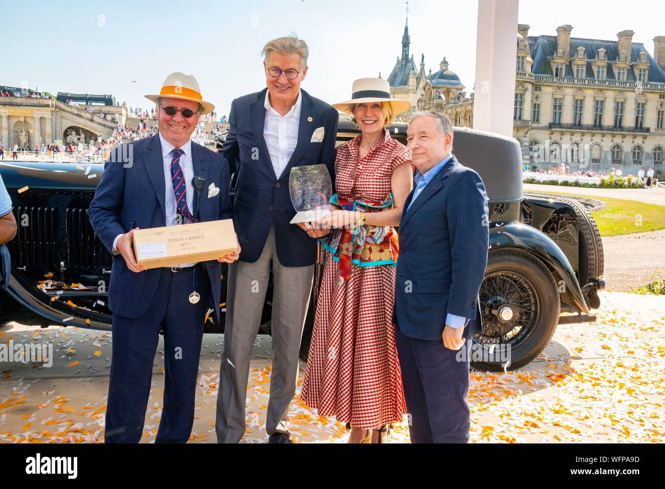 France, Oise, Chantilly, Château de Chantilly Chantilly, 5ème édition de l'art et de l'Élégance Richard Mille, une journée consacrée au vintage et collections automobiles Banque D'Images