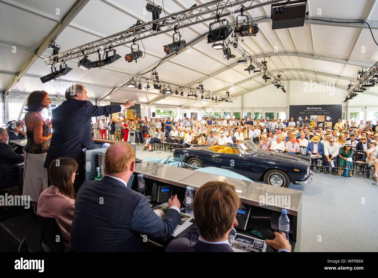 France, Oise, Chantilly, Château de Chantilly Chantilly, 5ème édition de l'art et de l'Élégance Richard Mille, une journée consacrée au vintage et collections automobiles, vente aux enchères Bonhams Banque D'Images