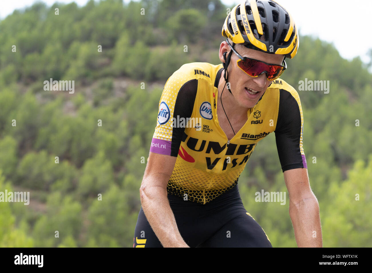 30 augustus 2019 Mas de la Costa, Espagne vélo Vuelta 2019 30-08-2019 : Ronde van Spanje : Onda : Mas de la Costa Robert Gesink, équipe Visma Jumbo Banque D'Images