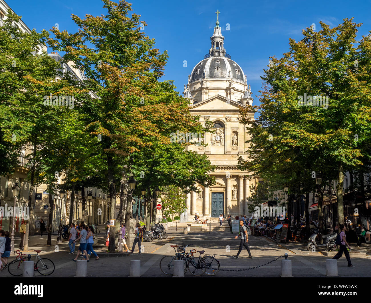 Paris, France 28 juillet 2018 la chapelle de la Sorbonne à l'Université de la Sorbonne à