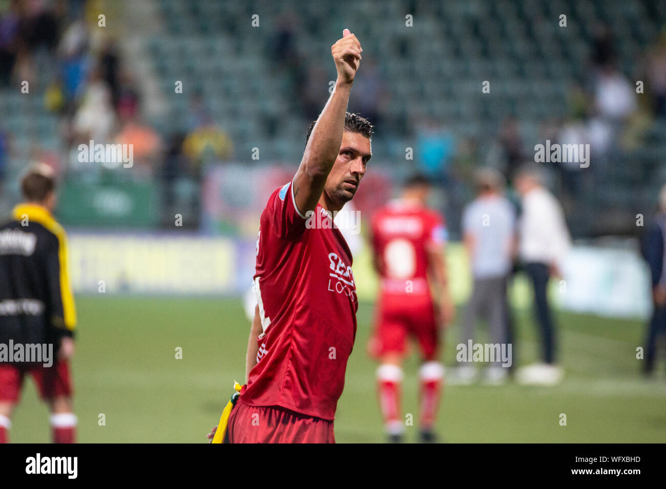 31 augustus 2019 Den Haag, pays-Bas Soccer Néerlandais Eredivisiie ADO Den Haag v VVV Venlo 31-08-2019: Voetbal: ADO Den Haag v VV Venlo: Den Haag Kum de VVV Venlo Banque D'Images