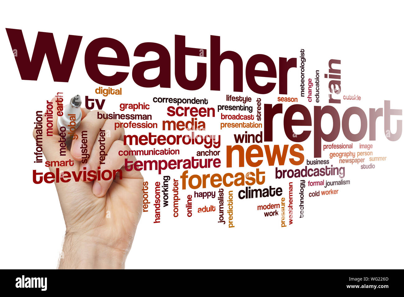 Météo mot concept cloud Banque D'Images
