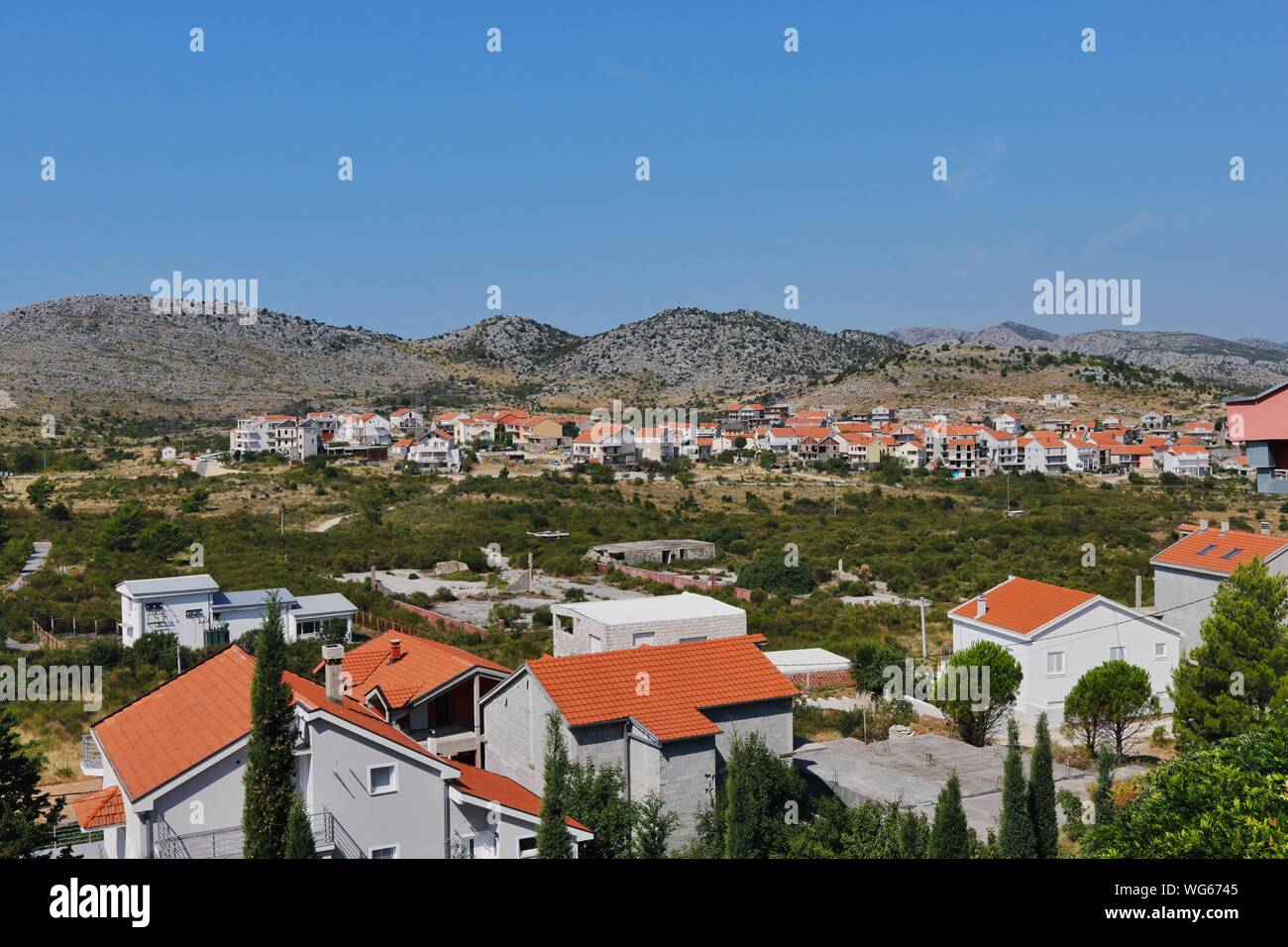 Ivantia, une ville de Bosnie-Herzégovine, juste en face de la frontière de la Croatie, est maintenant la récupération de graves destructions causées pendant la guerre des Balkans Banque D'Images