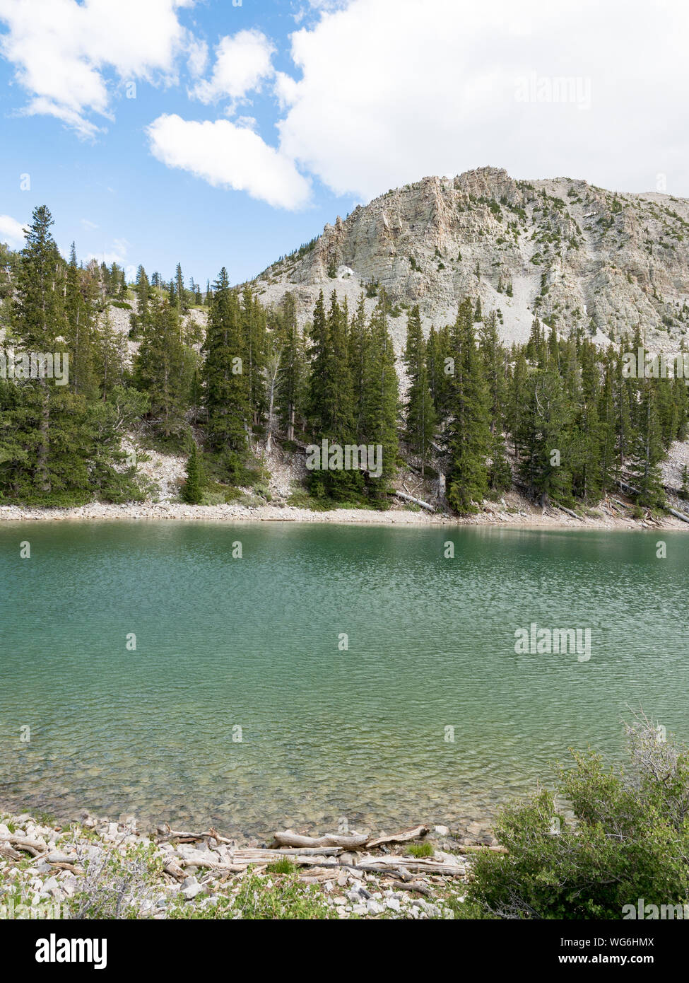 Theresa Lake, lac alpin dans le Parc National du Grand Bassin, Baker, Nevada, USA Banque D'Images