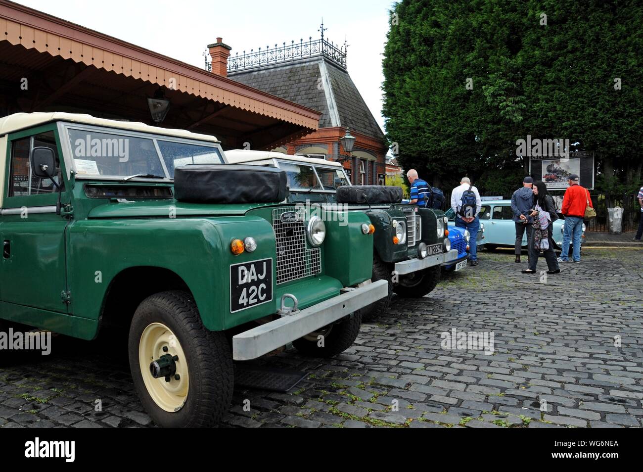 Une série 2 1065 Land Rover à empattement court sur l'affichage à la Severn Valley Railway classic car show, Kidderminster, 31 août 2019 Banque D'Images