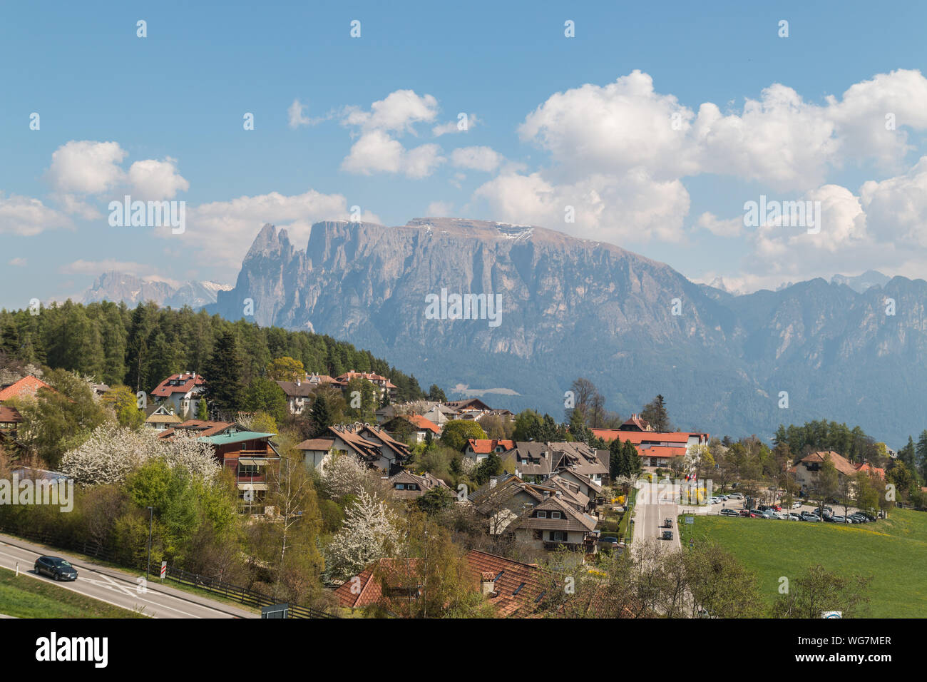 Aperçus de la plateau Renon, Bolzano, Trentin-Haut-Adige, Italie Banque D'Images