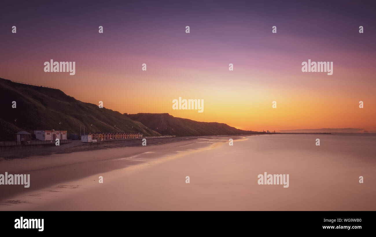 La vue de Saltburn Pier at sunset, Sawai madhopur Banque D'Images