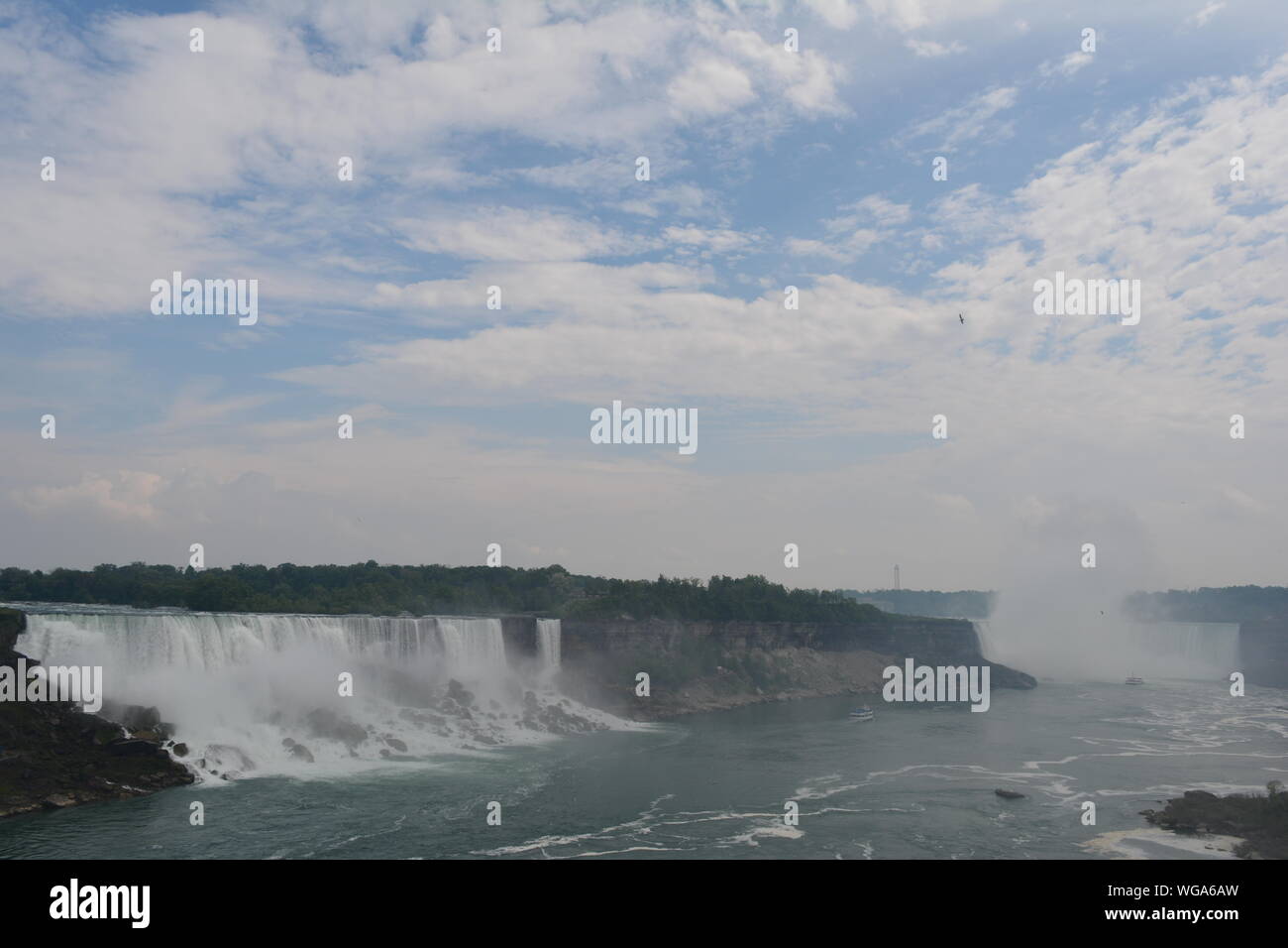 Belle vue sur les chutes du Niagara de la province canadienne de l'Ontario Banque D'Images